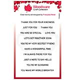 Woodware Clear Singles Thoughtful Strips 4 in x 6 in Stamp