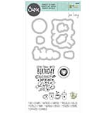 Sizzix Framelits Die Set 7PK with 3PK Stamps - Café Set by Jen Long