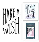 Diagonal Make a Wish Press Plate (BetterPress)