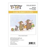 House-Mouse Cling Rubber Stamps - Drummer Mice Cling Rubber Stamp Set
