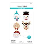 SO: Nichol Spohr DIES - Santas Festive Circle Crew Etched Dies