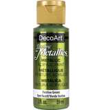 SO: DecoArt Dazzling Metallics Acrylic Paint 2oz - Festive Green