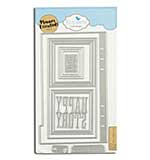 Elizabeth Craft Designs - Tab 6 with Turnbutton Frame (Die Set) (Greatest Hits)