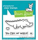 PRE: Lawn Fawn Clear Stamps 3X2 - Croc My World