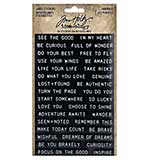 Idea-Ology Sentiments Label Stickers 64pk - Thoughts