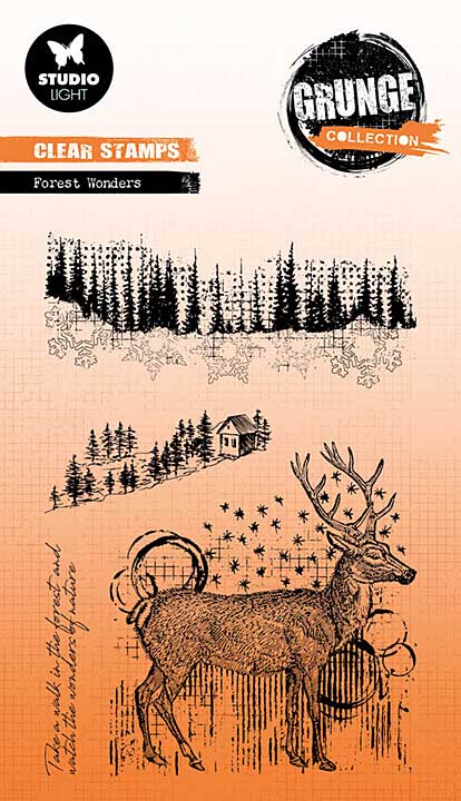 Studio Light Forest Wonders Grunge Stamp
