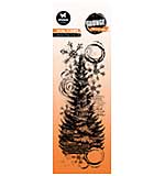 Studio Light Winter Pine Tree Grunge Stamp