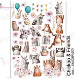 SO: Dress My Craft Transfer Me - Chickoo & Friends (A4 Sheet)